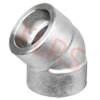 Socket Weld 45 Derajat Elbow Forged Pipeline Fitting Stainless Steel A182 F304 F316