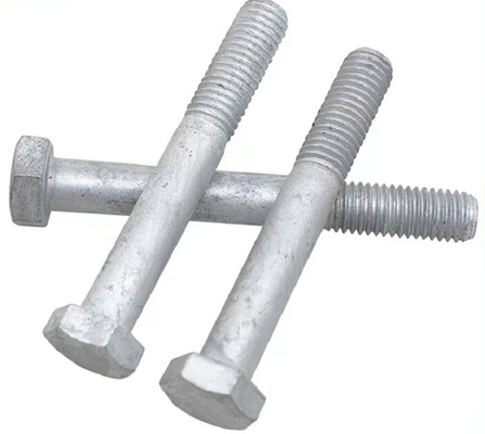 Beli Hot Dip Galvanized Hex Head Machine Bolt Partial Thread Untuk Highway Fence Power Tower online manufacture