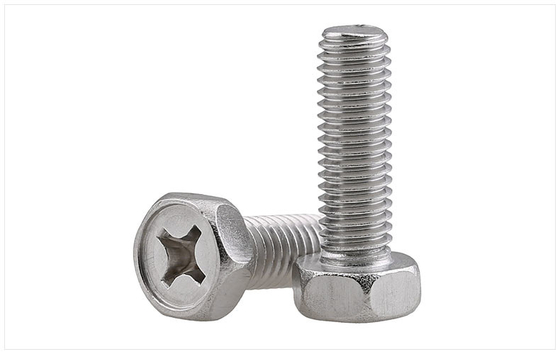 Beli Cross Recessed Drive Stainless Steel Hex Head Screws Untuk Pompa dan Motor Klep Otomatis online manufacture