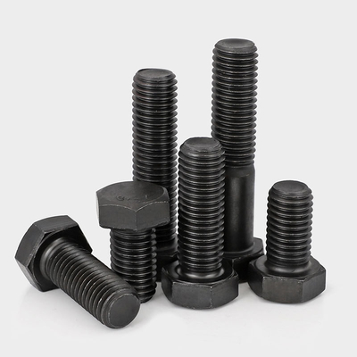 Beli Kelas 12.9 Tangan Kiri / Sekrup Kepala Hex Berulir Terbalik Kekuatan Ekstrim Metrik Hitam online manufacture