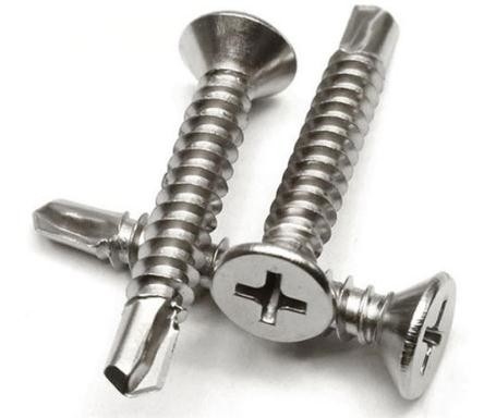Beli Cross Socket Countersunk Head Sekrup Pengeboran Diri Untuk Lembar Logam 1022 Baja online manufacture