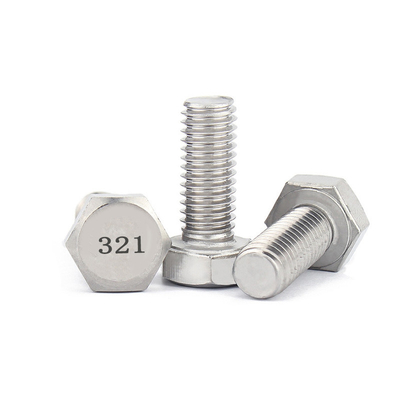 Beli UNC Thread Full Thread Hex Head Bolt DIN933 dalam austenitic stainless steel 321 0Cr18Ni10Ti online manufacture