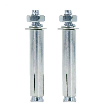 Beli Sekrup jangkar ekspansi jenis Sleeve Wedge / Galvanized Threaded Rod External Hex Nut Washer online manufacture