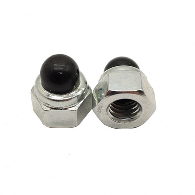 Beli Hex Nuts Kepala Cap Nylon Hitam Hexagon Dome Nut DIN986 Plastic Insert Acorn Nut Material Grade 8.8 online manufacture