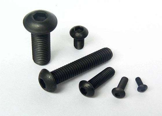 Beli ISO 7380 Baja Karbon Oksida Hitam Soket Hexagon Kepala Lemparan Datar Sekrup dengan Kekuatan Tinggi online manufacture