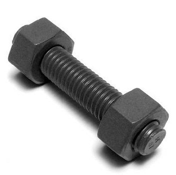 Beli ASTM A193 B7 Stud Bolt C/W ASTM A194 2H Heavy Hex Nut & Flat Round Washer Dilapisi dengan Zinc Plated online manufacture