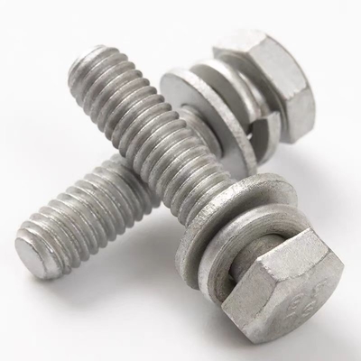 Beli GB 9074.24 GB 9074.26 Bolt kepala Hex abu-abu dan mesin cuci biasa Spring Washer Assemblies dengan Daromet Finish online manufacture