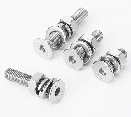 Beli DIN7991/GB70.3 Hex Socket Countersunk Head Machine Screw c/w Hex Nut,Flat Washer, Spring Washer Assemblies online manufacture