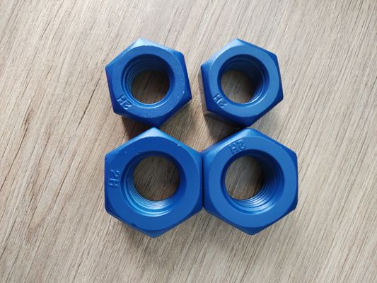 Beli Heavy Hexagon Nuts Made of A194 2H with Blue PTFE Coating pembuatan online