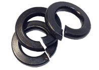 Black Finish Regular Standard Split Lock Washer / Dukungan Kustomisasi Spring Lock Washer
