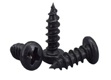 Beli Sekrup Logam Self Tapping Plating Hitam Dengan Kepala Pan Tersembunyi Silang DIN 7981 online manufacture