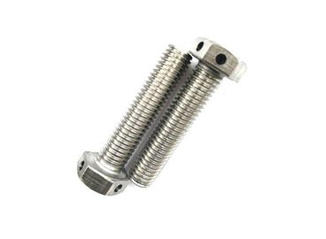 Beli SS304 SS316 Baut Kepala Hex Pasif Berulir Penuh Dengan Lubang Kawat online manufacture