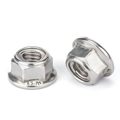 Beli Steel Sheet Hex Flange Lock Nut Dengan Metal Insert Grade 8 GB / T 6187 online manufacture