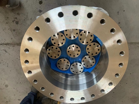 Flange Wajah Datar Baja Karbon Ditempa Disesuaikan Dengan Non Passing Threaded
