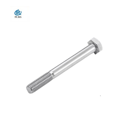 Baut Kepala Hexagon Stainless Steel DIN931 / A2-70 Permukaan Polos Sekrup Kepala Hex