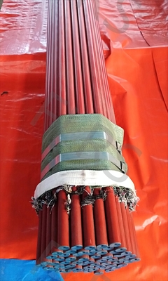 Sandblasting Eksternal / Internal Pipa Baja Karbon Mulus Dengan Lapisan Pro Er Di Luar