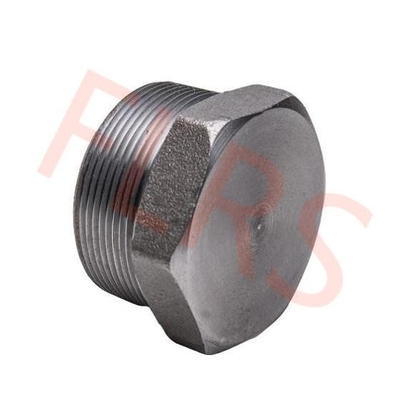 MNPT Bahan BSPT Steker Kepala Hexagon Berulir A182 F316 ASME B16.11