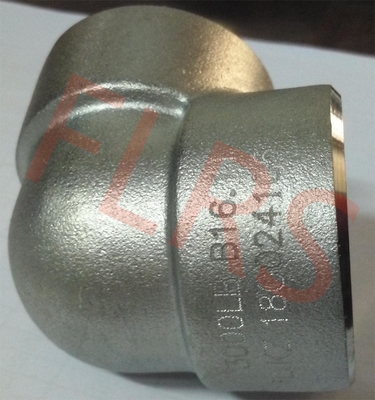ASME B16.11 Forged Socket Welding Fittings Kelas 3000 90 Derajat Siku A182 F316L