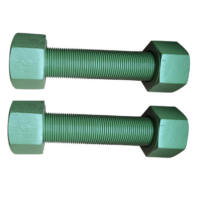 PFTE / XYLAN Coating Double Ended Bolt Proses Warna-warni Baut Stud