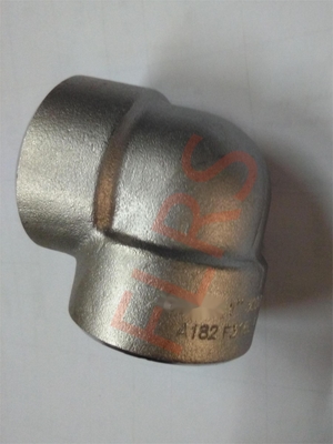 Kelas 3000 Fitting Pipa Baja Tempa 90 Derajat Siku A182 F316L ASME B16.11