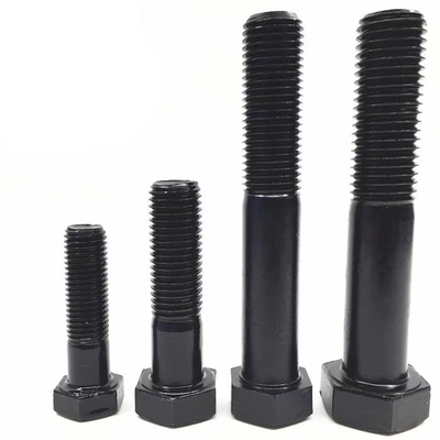 Half Metric Thread Hex Head Bolt Fastener Blackening Finish Pencegahan Karat