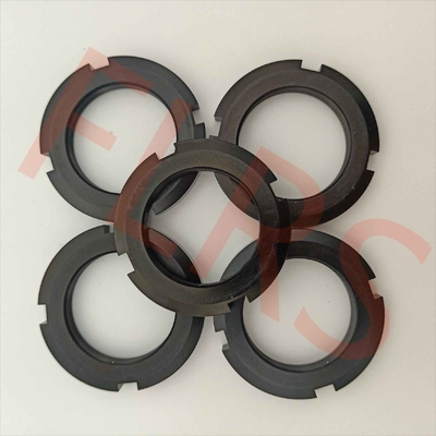 Automotive Customized Rolling Bearing Round Lock Nut EN AW-7075 Anodized Black