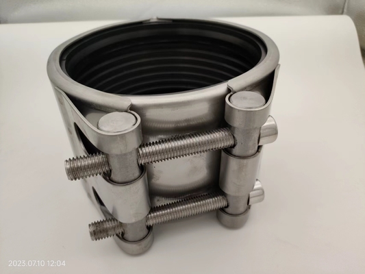 DN150 Single Pipe Leak Repair Clamp dengan SS304 NBR dan NBR Liner