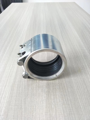 Jenis kopling pipa tunggal/grip penjepit Bahan baja tahan karat SS316+NBR DN150