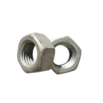 Garis listrik Hexagon Nut Hot Dip Galvanized dengan Standar DIN