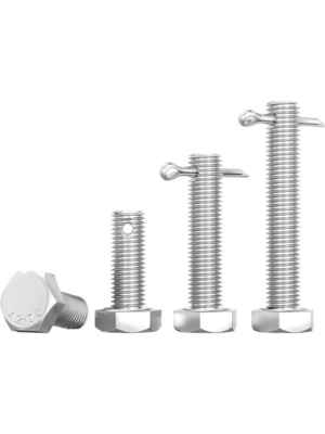 Hexagon Head Bolts Dengan Split Pin Hole Pada Shank GB / T 31.1