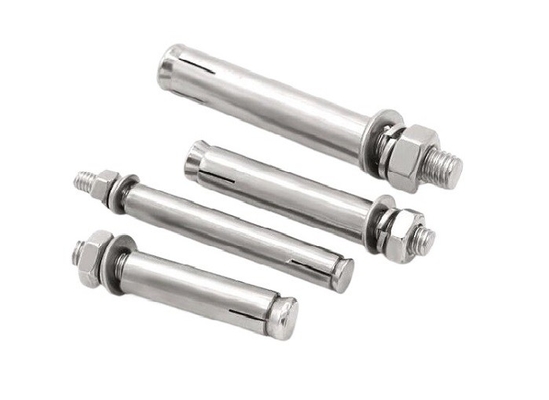 Stainless Steel Threaded Rod External Hex Nut Washer Sekrup Berat Menetapkan Beton Wedge Sleeve Expansion Anchor Bolt
