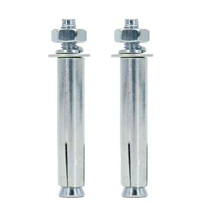 Sekrup jangkar ekspansi jenis Sleeve Wedge / Galvanized Threaded Rod External Hex Nut Washer