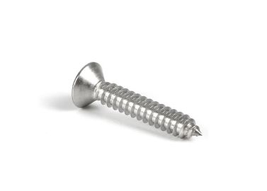 Sekrup Logam Self Tapping Berulir Penuh Dengan Kepala Countersunk Datar Slotted