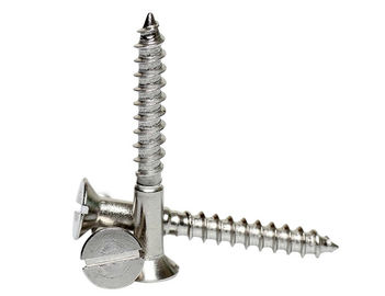 Mengangkat Sekrup Kayu Self Tapping Kepala CSK, Sekrup Kayu Countersunk Slotted Raised