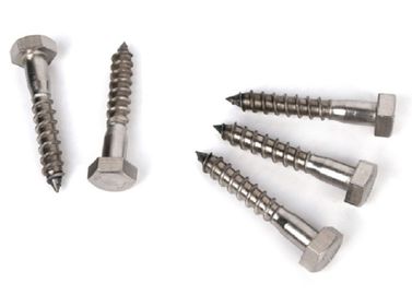 Hexagon Lag Head Self Tapping Wood Screws DIN 571 / ANSI / ASME B 18.2.1