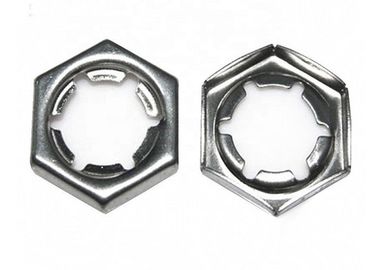 SS304 SS316 / Carbon Steel Self Lock Counter Nuts DIN7967 Untuk Kompresor