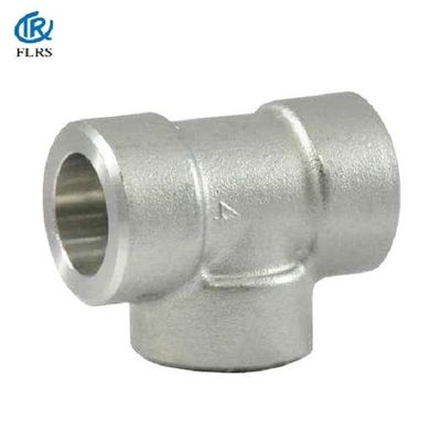Fitting Pipa Baja Anti Karat 6000LB SW / ASME B16.11 Socket Equal Tee
