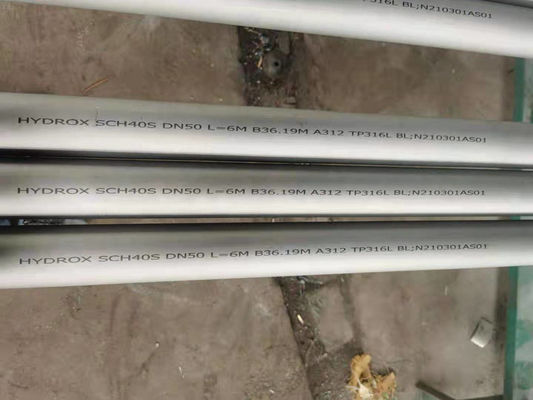TP316L Pipa Stainless Steel Seamless ASTM A312 Dengan Tutup Ujung