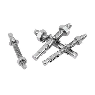 SS M10 M16 M24 Wedge Anchor Bolt / Baut Ekspansi Jangkar untuk Beton