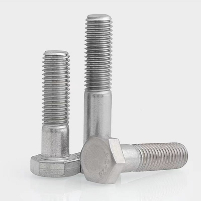 ISO4014 Setengah Benang Baut Hex Stainless SS304 Baut Kepala Hexagon
