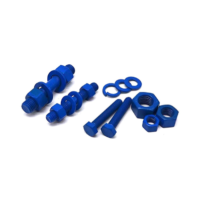 UKURAN M6-M32 Warna-warni PTFE Coating Bolt Dan Nut Assembly